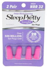 Hearos Sleep Pretty Tonight Ear Plugs NRR 32db 2 Pairs