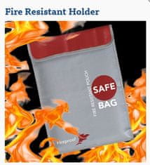 YUNIQUE GREEN-CLEAN Bezpečnostní taška na RC baterie | Ochranné pouzdro proti výbuchu Lipo | Ohnivzdorný nabíjecí vak, rozměry 280x380 mm