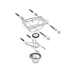 BPS-koupelny Technický dřez - závěsná výlevka ZLEW CZ 60 (60x34 cm) Hydroland