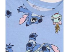 sarcia.eu Stitch Disney Modré pyžamo s krátkým rukávem, letní bavlněné pyžamo pro ženy M