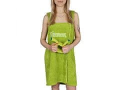 sarcia.eu Shrek Zelený bavlněný ručník s ramínky + čelenka XS-S