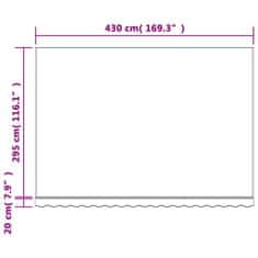 Petromila Náhradní plachta na markýzu vícebarevné pruhy 4,5 x 3 m