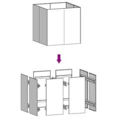 Vidaxl Truhlík 80 x 80 x 80 cm cortenová ocel