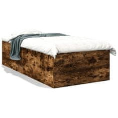 shumee Rám postele kouřový dub 75 x 190 cm kompozitní dřevo