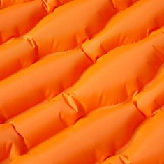 Vidaxl Samonafukovací kempingová matrace s polštářem 1 osoba oranžová