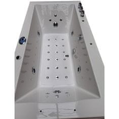 BPS-koupelny Hydromasážní vana HYD-RA640 180x90 bez ohřevu vody