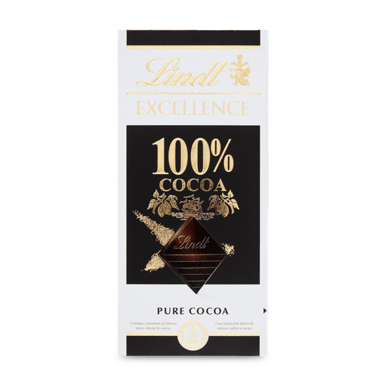 LINDT Lindt EXCELLENCE Extra hořká čokoláda 100% kakaa, 50g