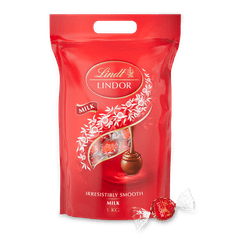 LINDT LINDOR pralinky Mléčná čokoláda 1000g