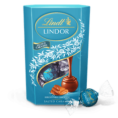 LINDT LINDOR pralinky Slaný karamel 200g