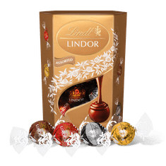 LINDT LINDOR zlatá směs pralinek, 337g