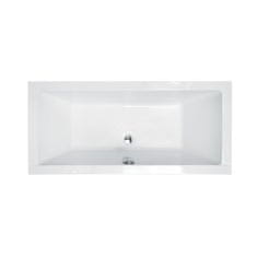 BPS-koupelny Akrylátová obdélníková vana Quadro Slim 155x70 (165,170x75, 175,180x80, 190x90)
