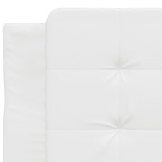 Petromila Rám postele s LED osvětlením bílý 80 x 200 cm umělá kůže