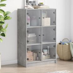 shumee Highboard s dvířky betonově šedý 68x37x109 cm kompozitní dřevo