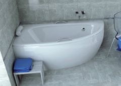 BPS-koupelny Krycí panel k asymetrické vaně Milena/Milena Premium P 150x70, bílý OAM-150-NP