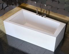 BPS-koupelny Krycí panel k asymetrické vaně Intima P 150x85 (160x90), bílý OAIT-160-NS