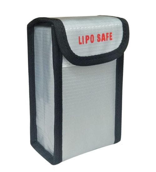 YUNIQUE GREEN-CLEAN Bezpečnostní taška na Lipo baterie, 1 kus, nehořlavý a proti výbuchu odolný materiál, rozměry 90X55X140 mm - ochranný obal pro nabíjení a přepravu Lipo baterií