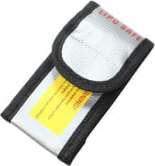 YUNIQUE GREEN-CLEAN Bezpečnostní taška na Lipo baterie, 1 kus, nehořlavý a proti výbuchu odolný materiál, rozměry 64X50x95 mm - ochranný obal pro nabíjení a přepravu Lipo baterií