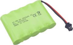 YUNIQUE GREEN-CLEAN Dobíjecí baterie AA 6,0 V 2800 mAh se zástrčkou SM-2P a nabíjecím kabelem USB | Kompatibilní s TB141, TB142, DE37 - ideální pro RC auta, bagry, nákladní auta a RC vozidla