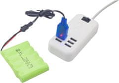 YUNIQUE GREEN-CLEAN Dobíjecí baterie AA 6,0 V 2800 mAh se zástrčkou SM-2P a nabíjecím kabelem USB | Kompatibilní s TB141, TB142, DE37 - ideální pro RC auta, bagry, nákladní auta a RC vozidla