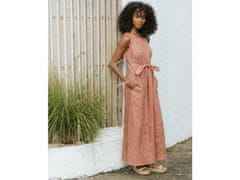 Magic Linen Dlouhé plátěné šaty BORACAY v Clay růžové Velikost: L
