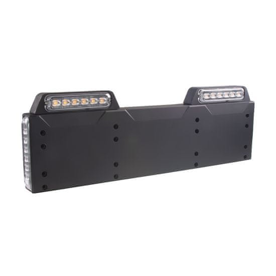 Stualarm 4x PREDATOR 6x4W LED pod SPZ, 12-24V, oranžový, ECE R65 (brRZ01A)