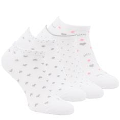 Zdravé Ponožky dámské letní sneaker bavlněné vzorované ponožky 6401424 4pack, 35-38