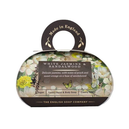 English Soap Company Tuhé mýdlo - Bílý jasmín & Santalové dřevo, 260g