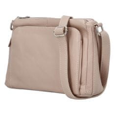 Delami Vera Pelle Stylová dámská kožená crossbody Robertina, růžová