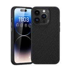 Benks Zadní kryt Magnetic Hybrid Armor Pro Kevlar Metal Frame 600D pro iPhone 15 Pro černý