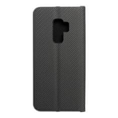 FORCELL Pouzdro / obal na Samsung Galaxy S9 Plus černé - knížkové LUNA CARBON