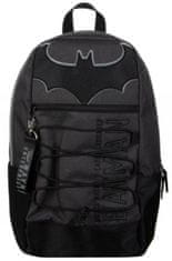 CurePink Batoh DC Comics|Batman: Premium (45 x 30 x 15 cm|objem 20,2 litrů) černý polyester
