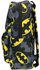CurePink Batoh DC Comics|Batman: Logo (30 x 40 x 12 cm) černý