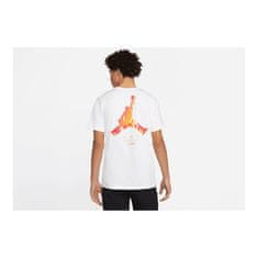 Nike Tričko na trenínk bílé XL Air Jordan Jumpman 3d Crew