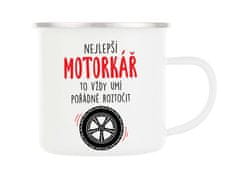 Divja Plechový hrnek pro nejlepšího motorkáře