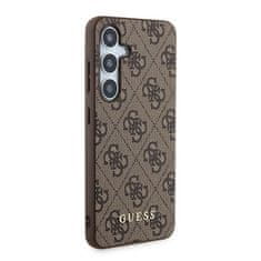 Guess Originální kryt GUESS - hardcase 4G Metal Gold Logo GUOHCSA35G4GFBR pro Samsung Galaxy A35 , barva hnědá