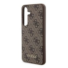 Guess Originální kryt GUESS - hardcase 4G Metal Gold Logo GUOHCSA35G4GFBR pro Samsung Galaxy A35 , barva hnědá