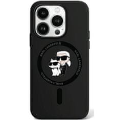 Karl Lagerfeld Originální kryt KARL LAGERFELD hardcase Silicone Karl & Choupette Ring MagSafe KLHMP15XSCMKCRHK for Apple iPhone 15 Pro Max , barva černá