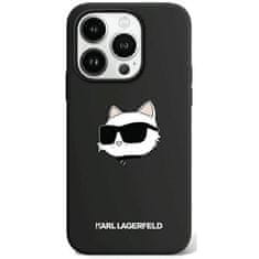 Karl Lagerfeld Originální kryt KARL LAGERFELD hardcase Silicone Choupette Head MagSafe KLHMP15LSCHPPLK for Apple iPhone 15 Pro , barva černá