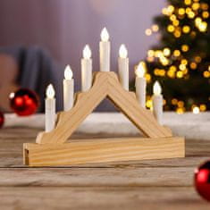 Haushalt Haushalt international Dřevěný vánoční svícen