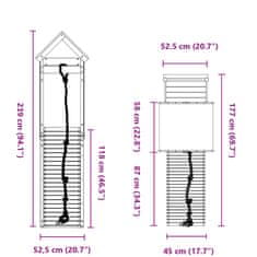 Vidaxl Dětské hřiště na zahradu impregnované borové dřevo