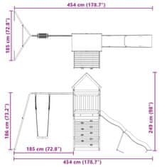 Vidaxl Dětské hřiště na zahradu impregnované borové dřevo