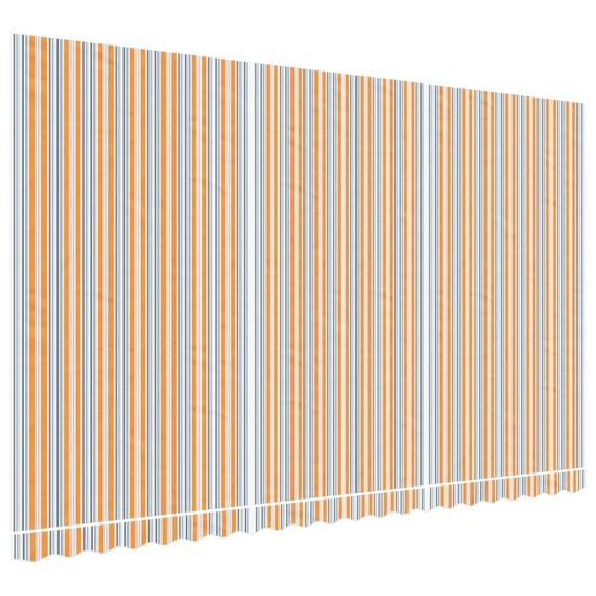 Vidaxl Náhradní plachta na markýzu vícebarevné pruhy 5 x 3 m