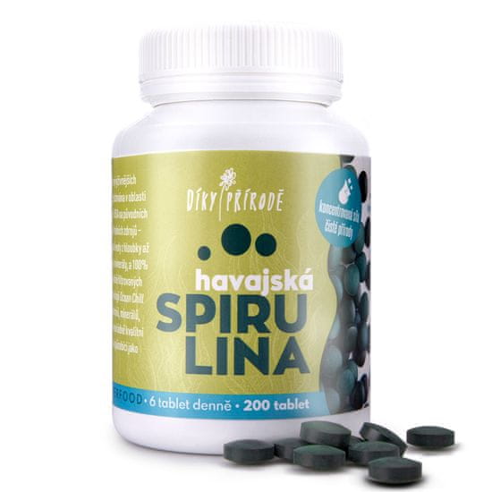 Díky přírodě Havajská spirulina 200 tablet