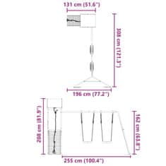 Vidaxl Dětské hřiště na zahradu impregnované borové dřevo