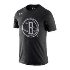 Nike Tričko černé M Nba Brooklyn Nets Logo Drifit