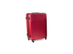 RGL 741 Cestovní skořepinový kufr, červený Velikost: 66x46x27 cm
