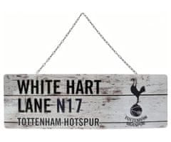 FotbalFans Plechová cedule Tottenham Hotspur FC, rustikální, 44x14 cm