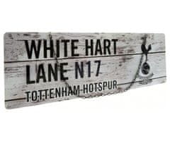 FotbalFans Plechová cedule Tottenham Hotspur FC, rustikální, 44x14 cm