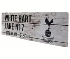 FotbalFans Plechová cedule Tottenham Hotspur FC, rustikální, 44x14 cm