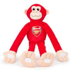 FotbalFans Plyšová opička Arsenal FC, červená, k zavěšení